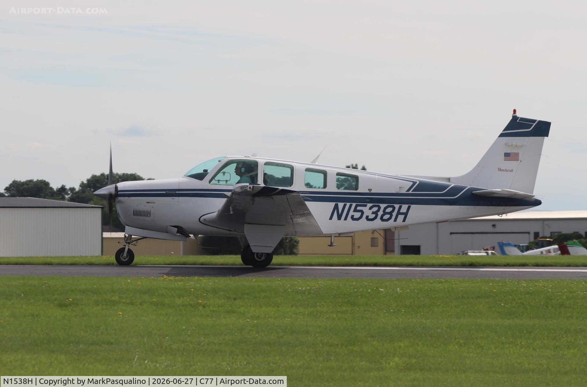N1538H, 1988 Beech A36 Bonanza 36, c/n E-2451, Beech A36