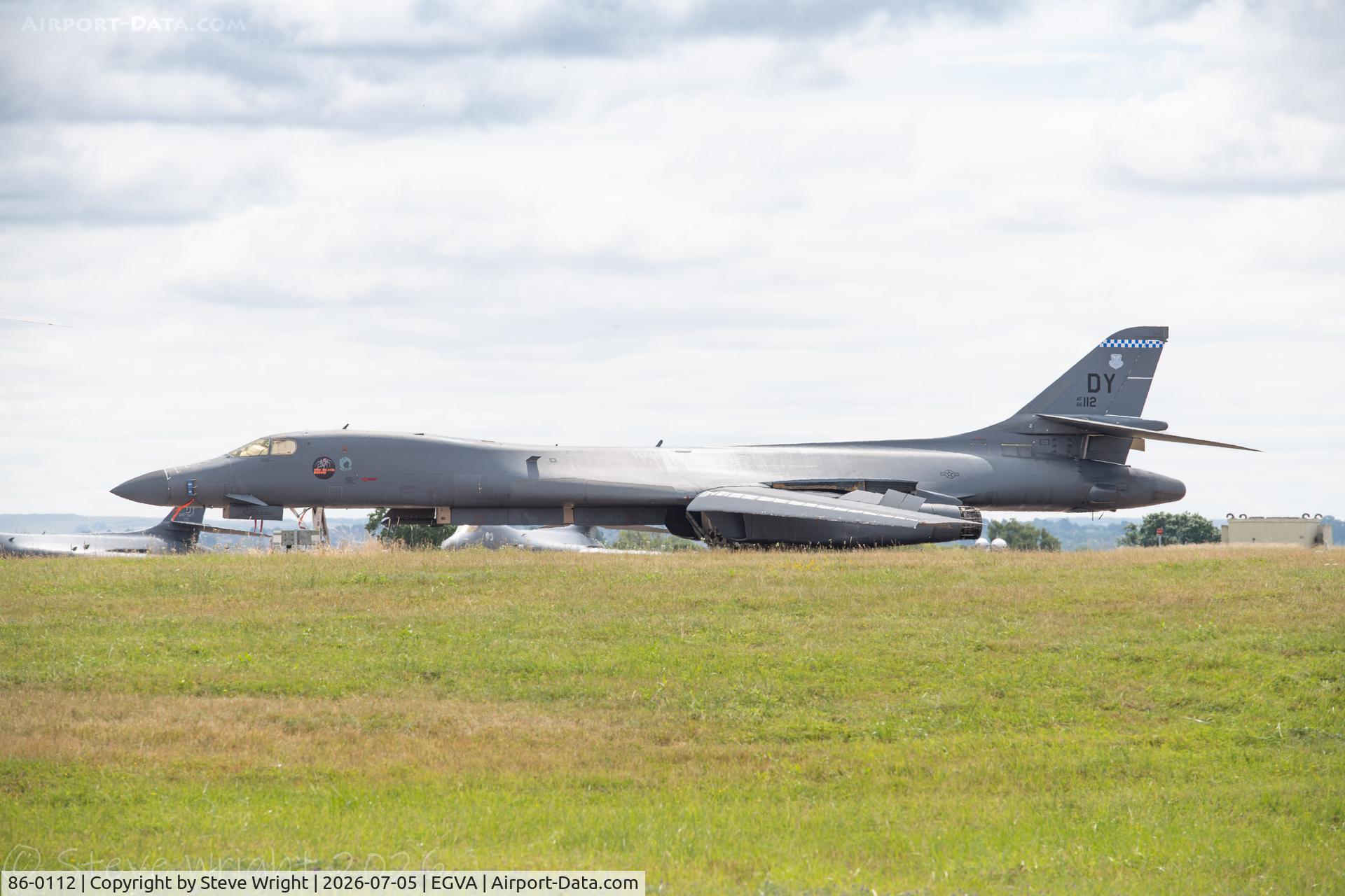 86-0112, 1986 Rockwell B-1B Lancer, c/n 72, Operation Epic Fury RAF Fairford UK