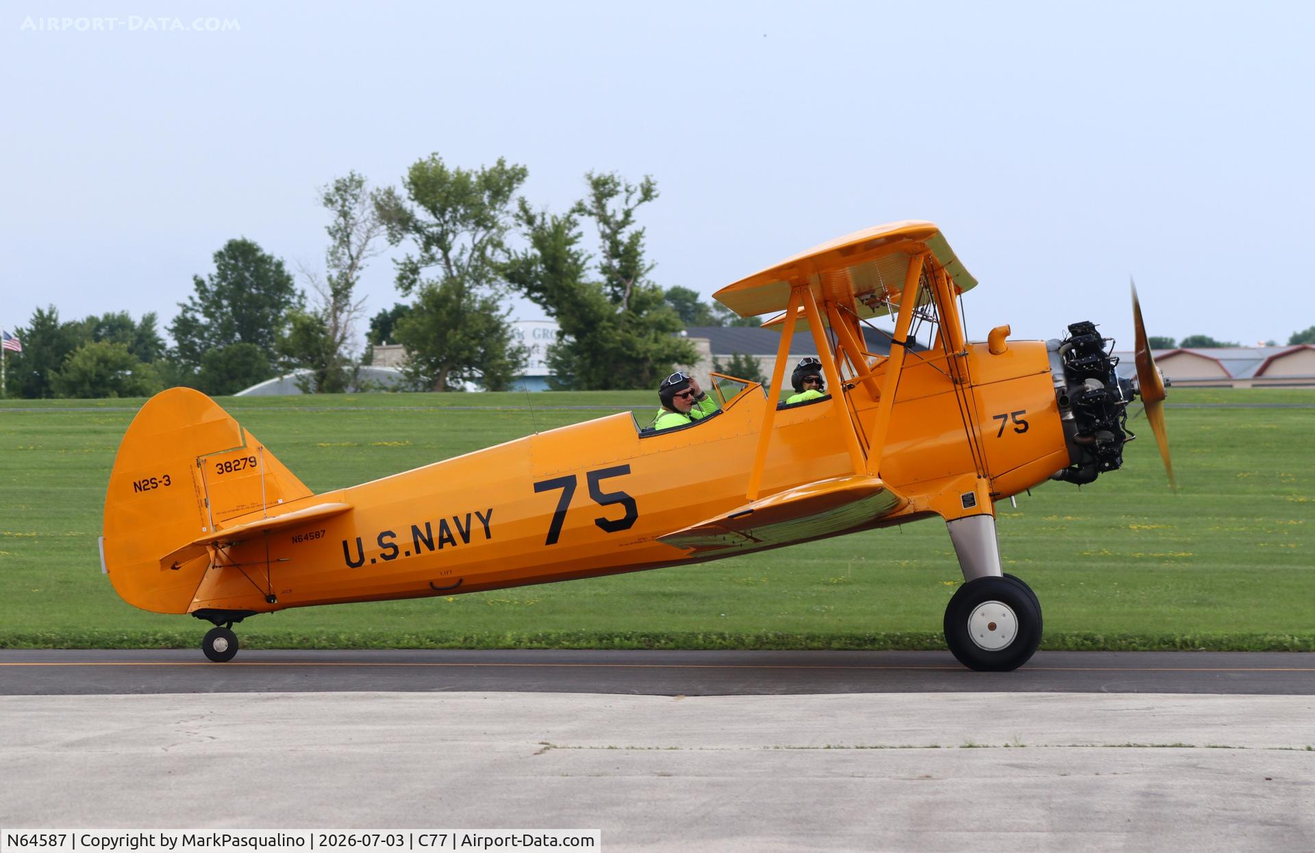 N64587, 1943 Boeing B75N1, c/n 75-7900, Stearman