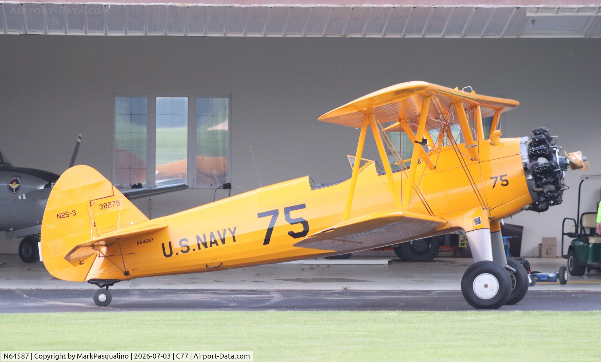 N64587, 1943 Boeing B75N1, c/n 75-7900, Stearman