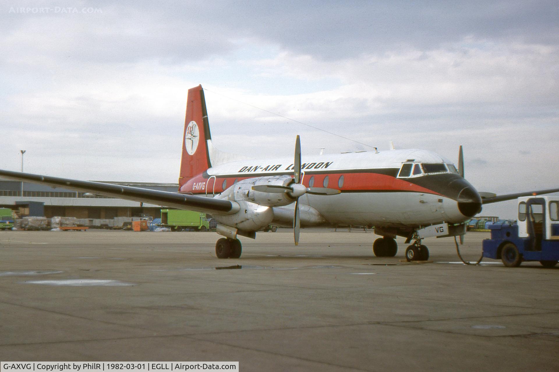 G-AXVG, 1966 Hawker Siddeley HS-748 Srs2/226, c/n 1589, G-AXVG 1966 HS748 2A Dan Air LHR