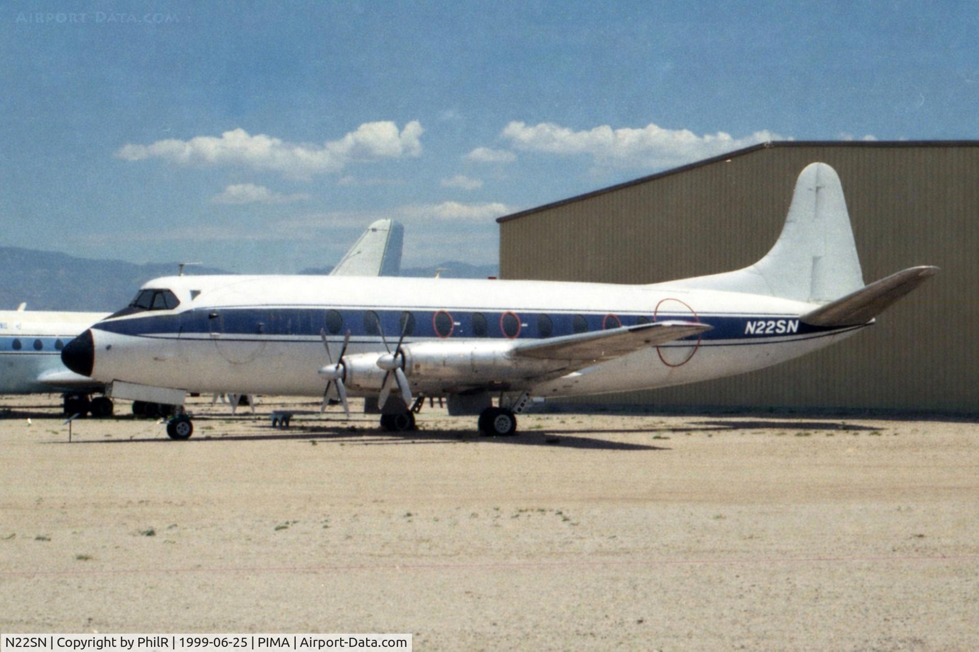 N22SN, 1954 Vickers Viscount 724, c/n 40, N22SN 1954 Vickers V724 Viscount Pima 