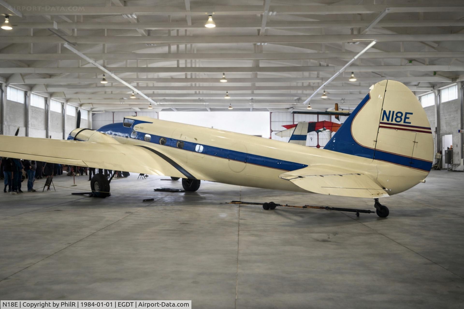 N18E, 1933 Boeing 247D, c/n 1722, N18E 1933 Boeing 247D Science Museum Store Wroughton 
