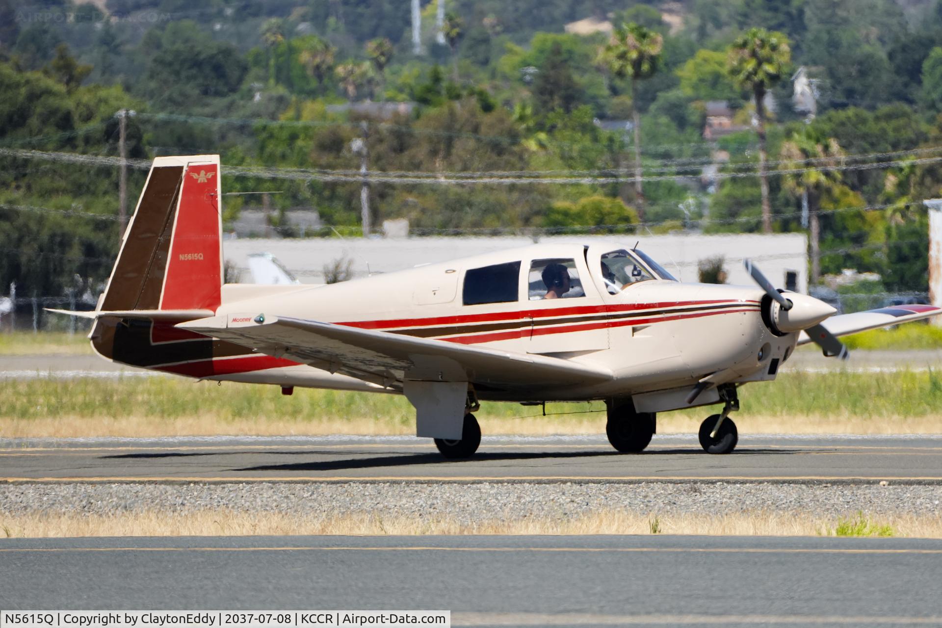 N5615Q, 1965 Mooney M20C Ranger, c/n 3103, Buchanan Field Concord airport in California 2026