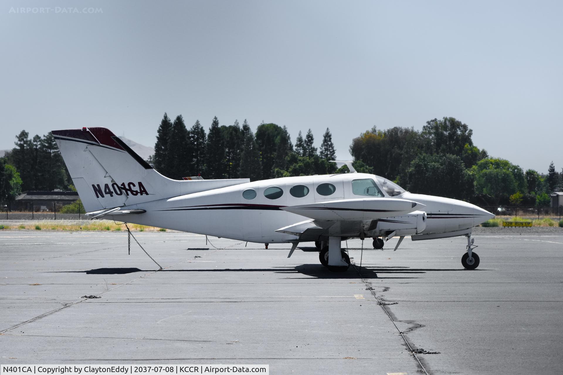 N401CA, 1969 Cessna 401A, c/n 401A-0025, Buchanan Field Concord airport in California 2026