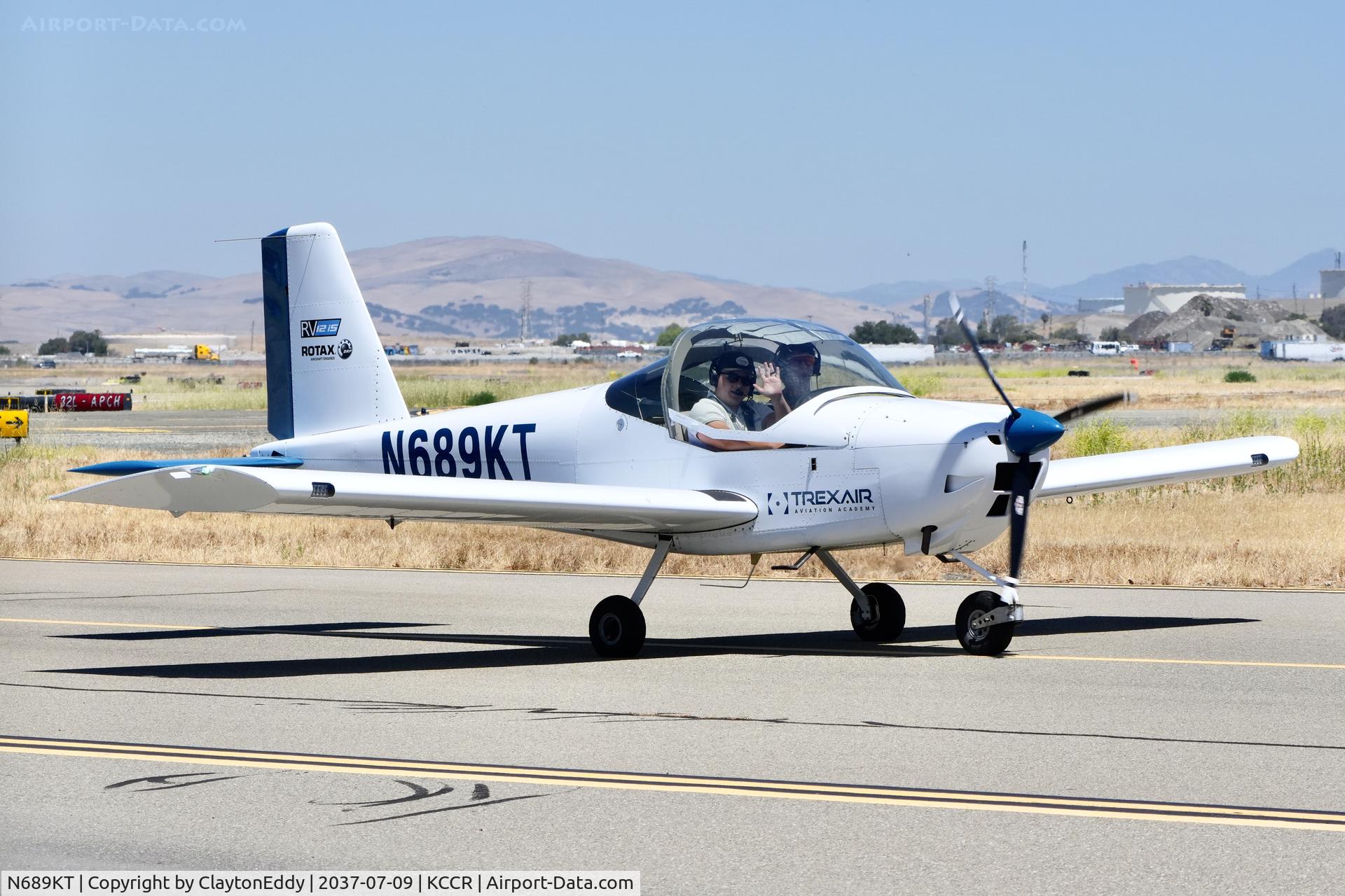 N689KT, 2025 Vans Aircraft Inc. RV-12IS, c/n 12183, Buchanan Field Concord airport in California 2026