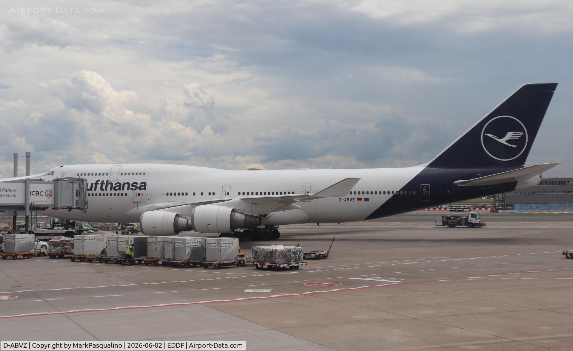 D-ABVZ, 2001 Boeing 747-430, c/n 29870 l/n 1264, Boeing 747-430