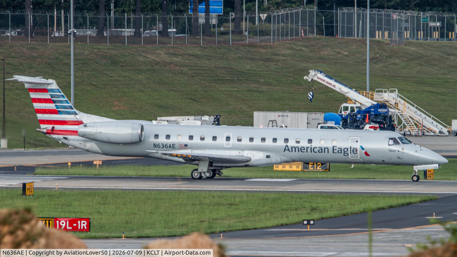 N636AE, 1999 Embraer ERJ-145LR (EMB-145LR), c/n 145160, American Eagle/Piedmont ERJ-145