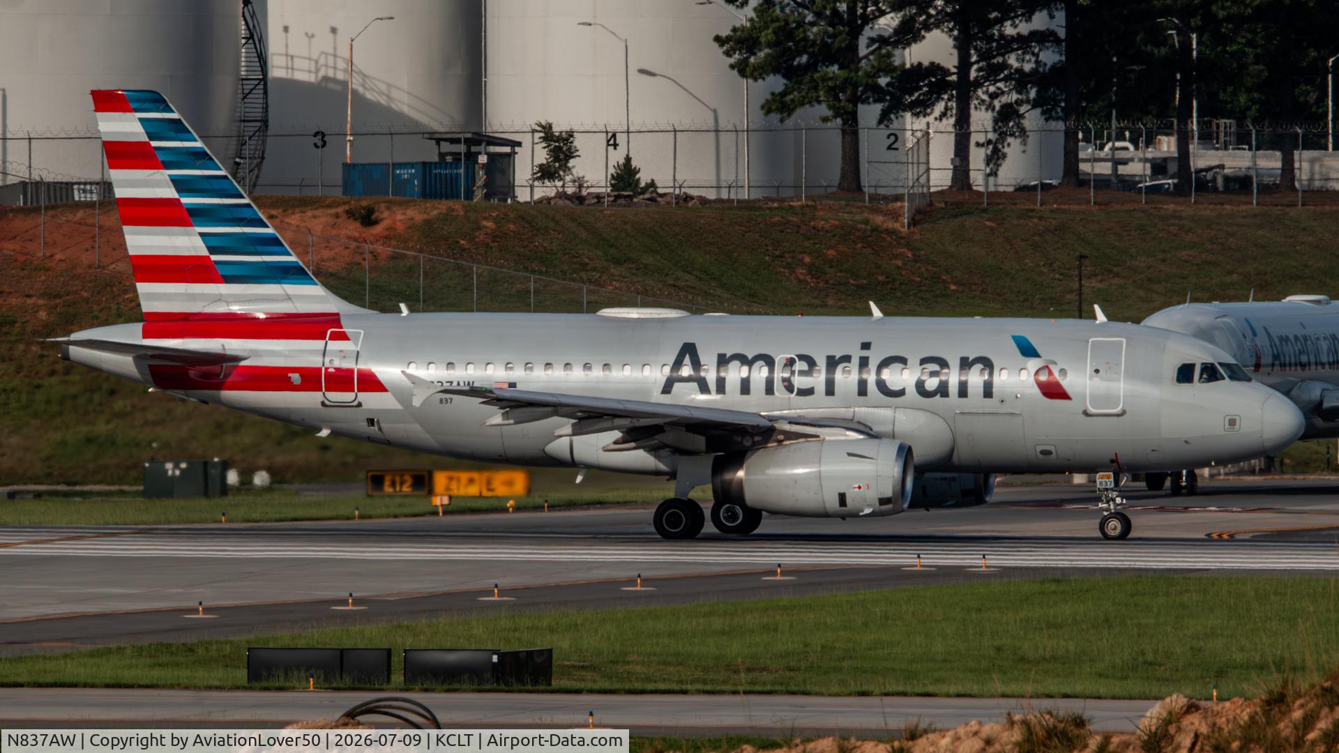 N837AW, 2005 Airbus A319-132, c/n 2595, American A319