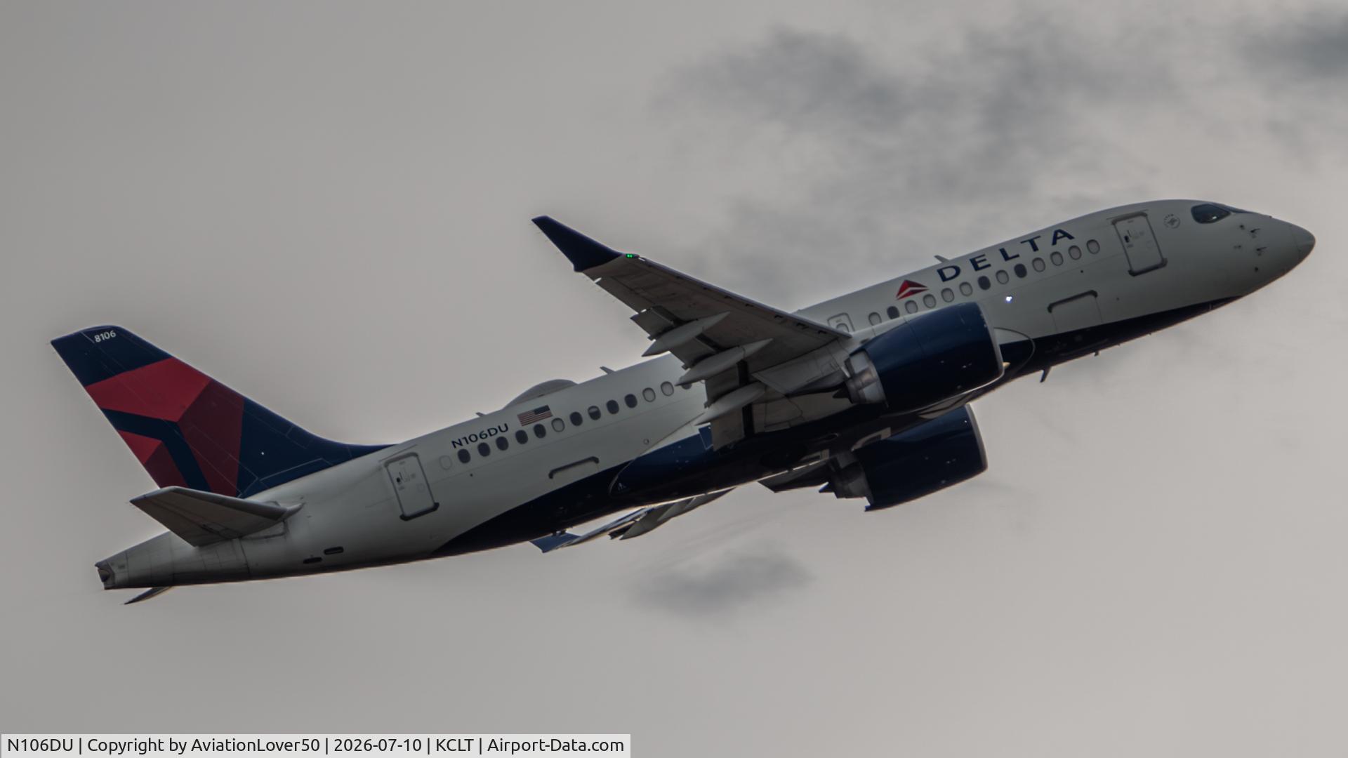 N106DU, 2019 Airbus A220-171, c/n 50025, Delta A221