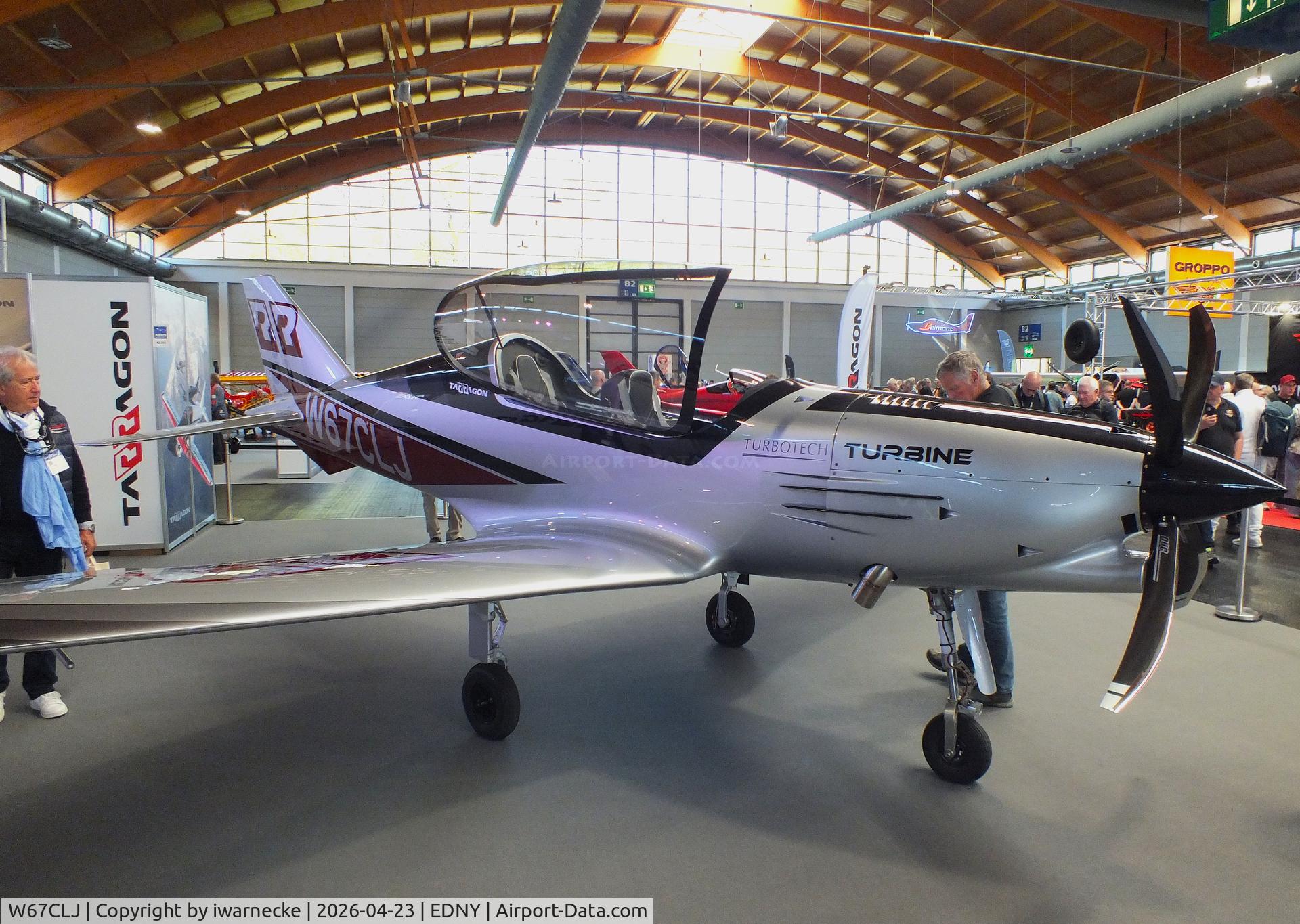 W67CLJ, Pelegrin Tarragon Turbine, c/n 01, Pelegrin Tarragon Turbine prototype at the AERO 2026, Friedrichshafen