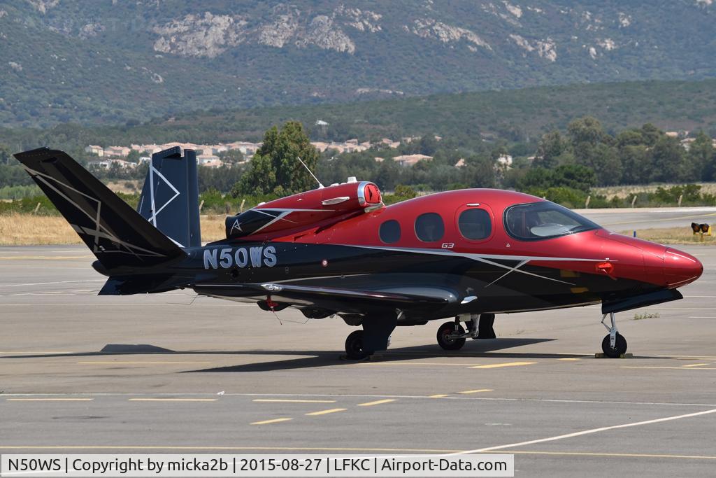 N50WS, 2020 Cirrus SF-50 G3 Vision Jet, c/n 0741, Parked