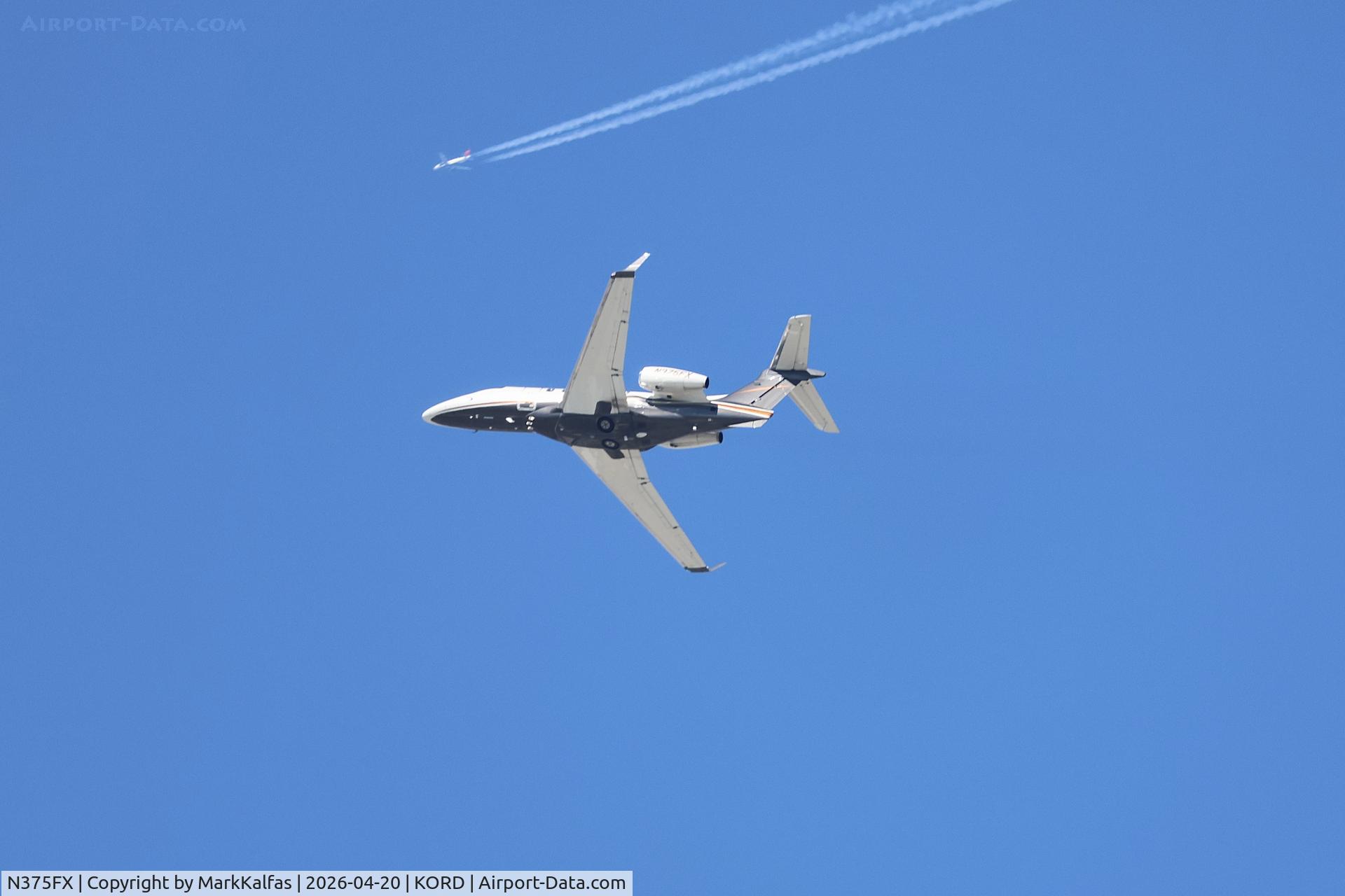 N375FX, 2017 Embraer EMB-505 Phenom 300, c/n 50500394, E55P FLEX JET Embraer EMB-505 Phenom 300 N375FX departing 28R KORD