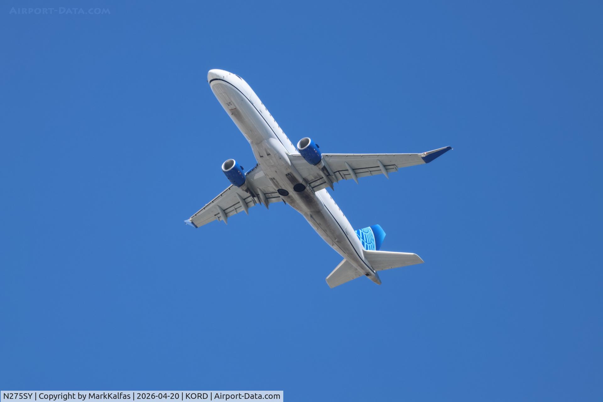 N275SY, 2018 Embraer 175LR (ERJ-170-200LR), c/n 17000737, E75L SkyWest / United Express Embraer ERJ-175 N627SY departing 28R KORD