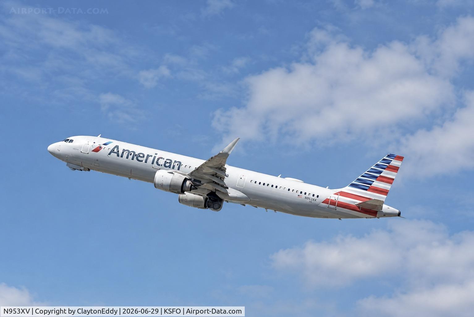 N953XV, 2018 Airbus S A S Airbus A321-253N NEO, c/n 7942, Sky Terrace SFO 2026