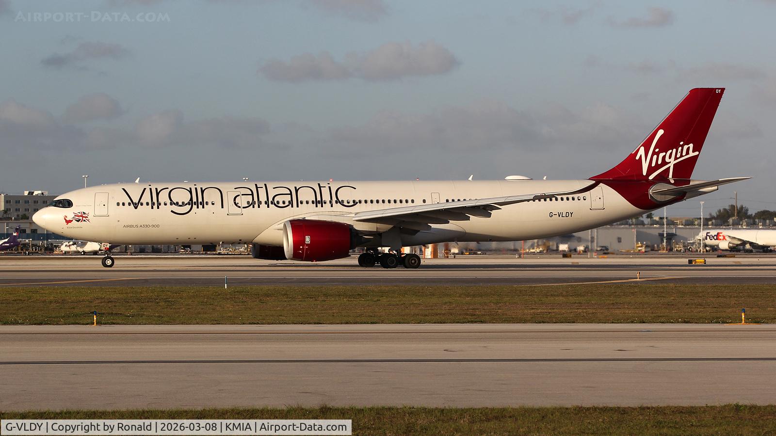 G-VLDY, 2023 Airbus A330-941, c/n 2025, at mia
