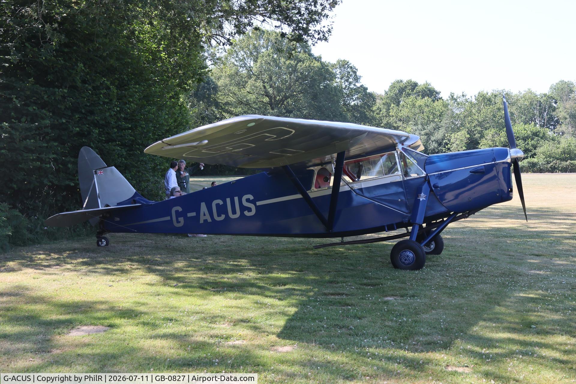 G-ACUS, 1934 De Havilland DH.85 Leopard Moth, c/n 7082, G-ACUS 1934 DH85 Leopard Moth West Tisted Fly In 
