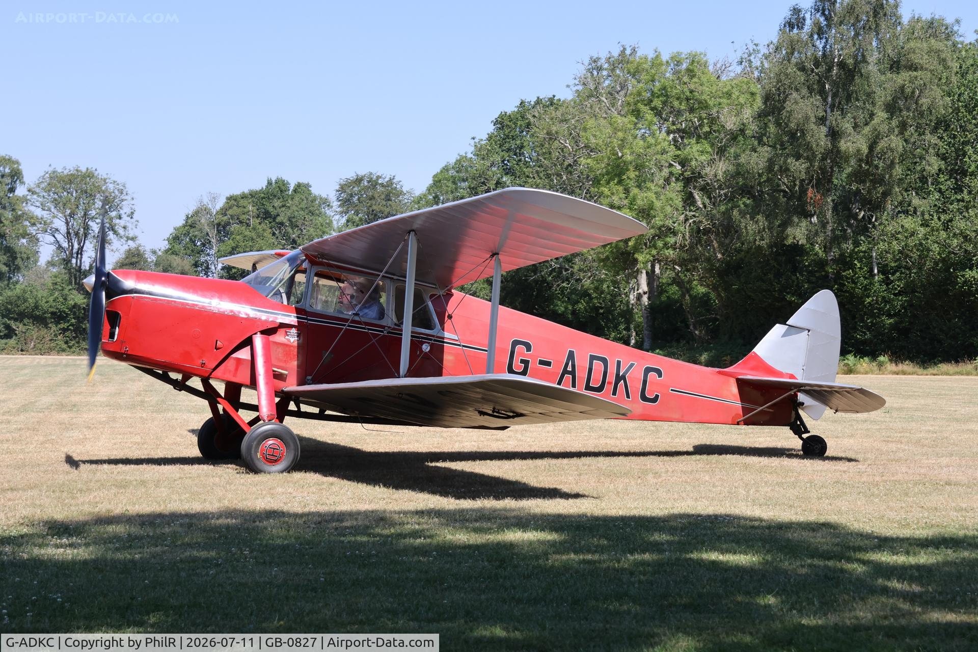 G-ADKC, 1936 De Havilland DH.87B Hornet Moth, c/n 8064, G-ADKC 1936 DH87B Hornet Moth West Tisted Fly In 
