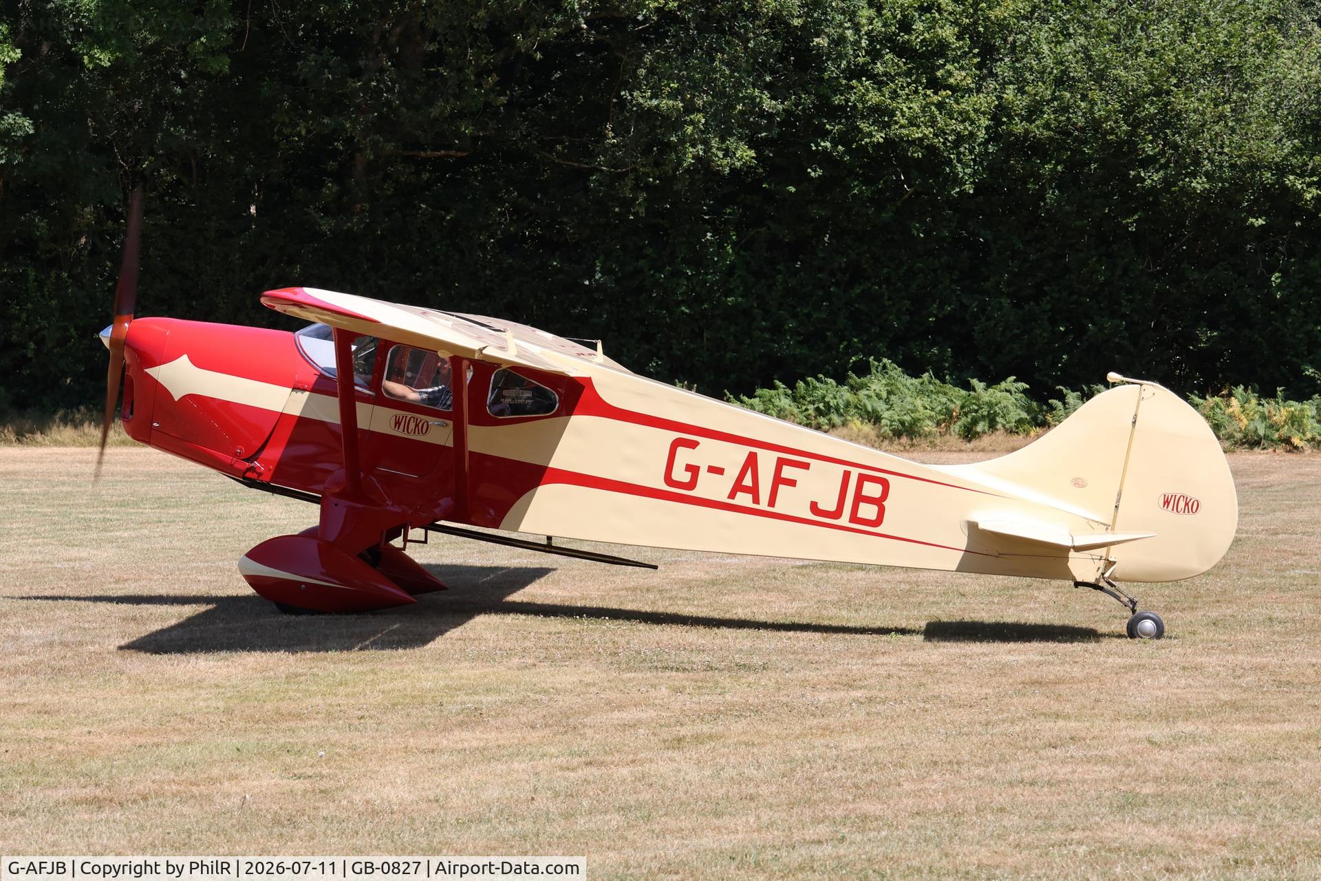 G-AFJB, 1938 Foster Wikner Wicko GM1, c/n 5, G-AFJB 1938 Foster Wikner Aircraft Co Ltd WICKO GM1 West Tisted Fly In 