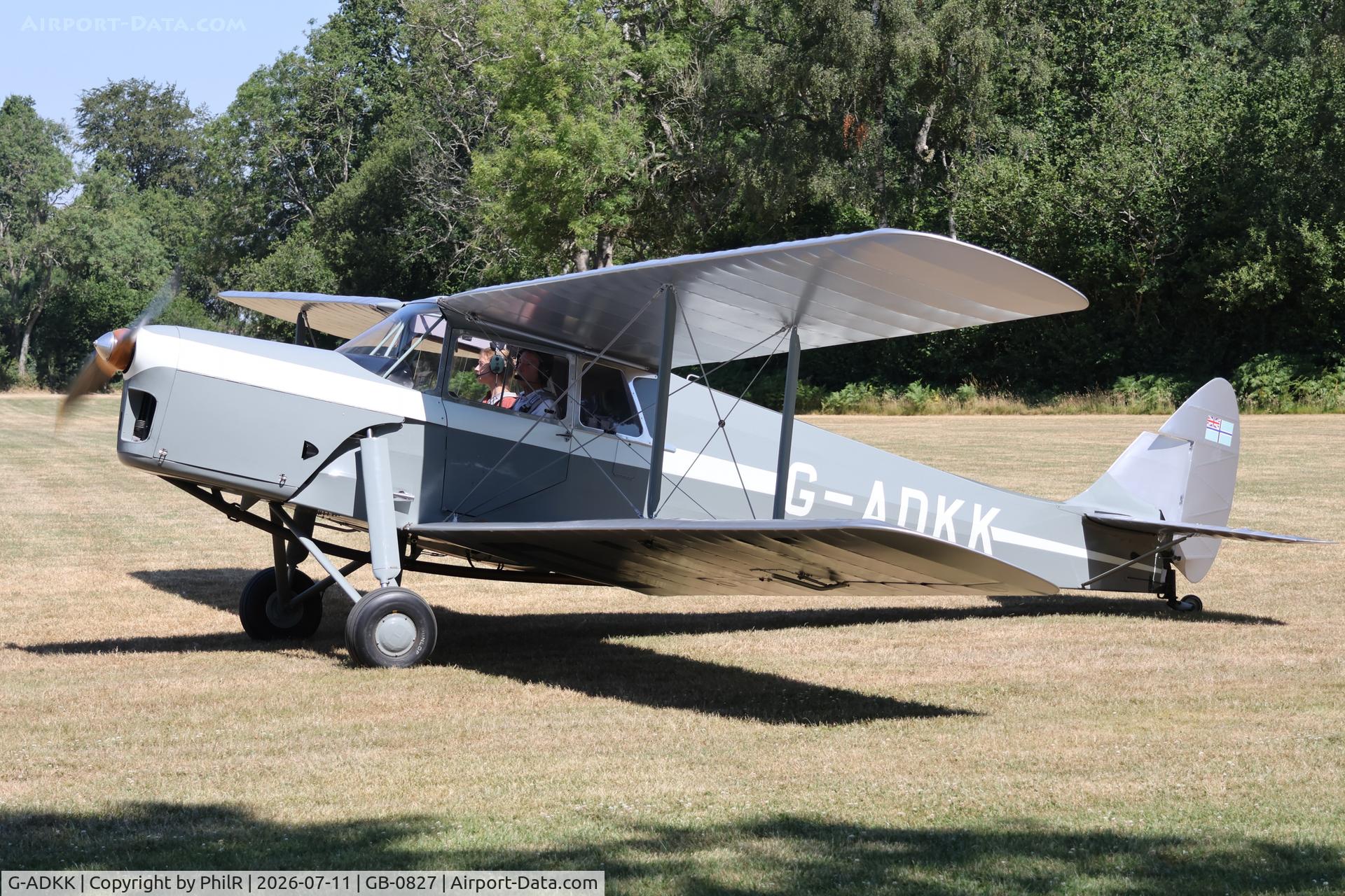 G-ADKK, 1935 De Havilland DH.87B Hornet Moth, c/n 8033, G-ADKK 1935 DH87B Hornet Moth West Tisted Fly In
