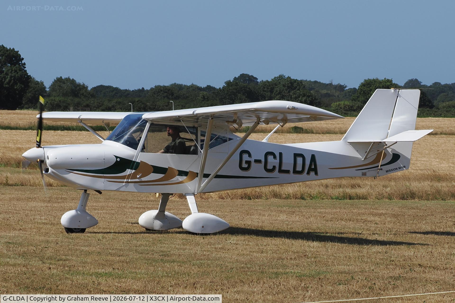 G-CLDA, 2019 Lambert Mission M108, c/n LAA 370-15578, Just landed at Northrepps.