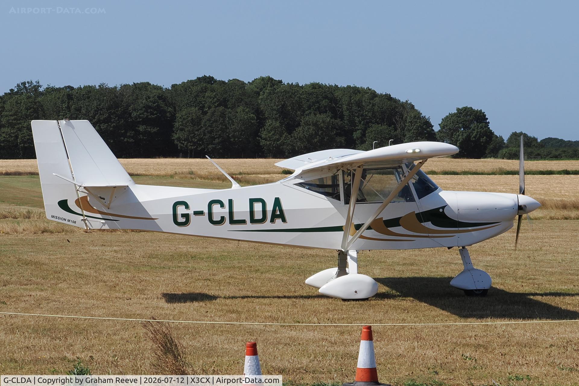 G-CLDA, 2019 Lambert Mission M108, c/n LAA 370-15578, Just landed at Northrepps.