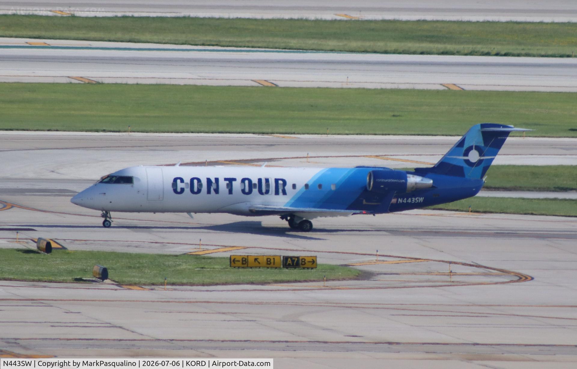 N443SW, 2002 Bombardier CRJ-200LR (CL-600-2B19), c/n 7638, CL-600-2b19