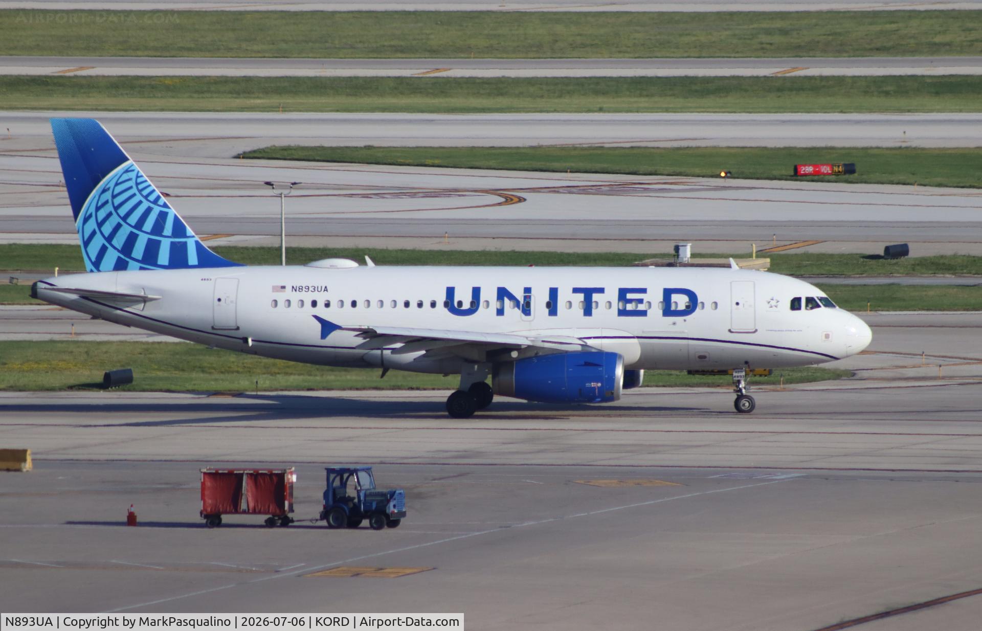 N893UA, 2006 Airbus A319-132, c/n 2948, Airbus A319-132