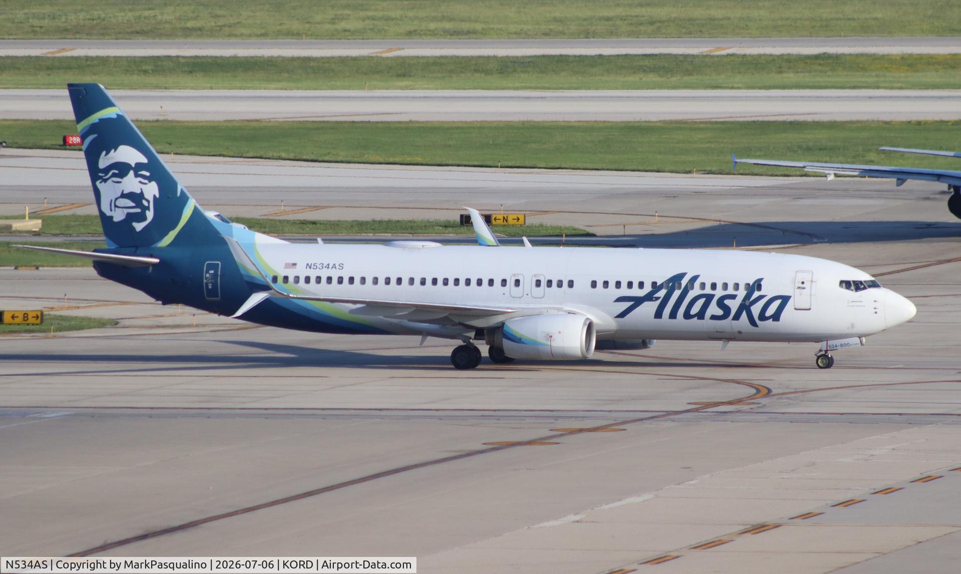 N534AS, 2011 Boeing 737-890, c/n 35202 l/n 3523, Boeing 737-890