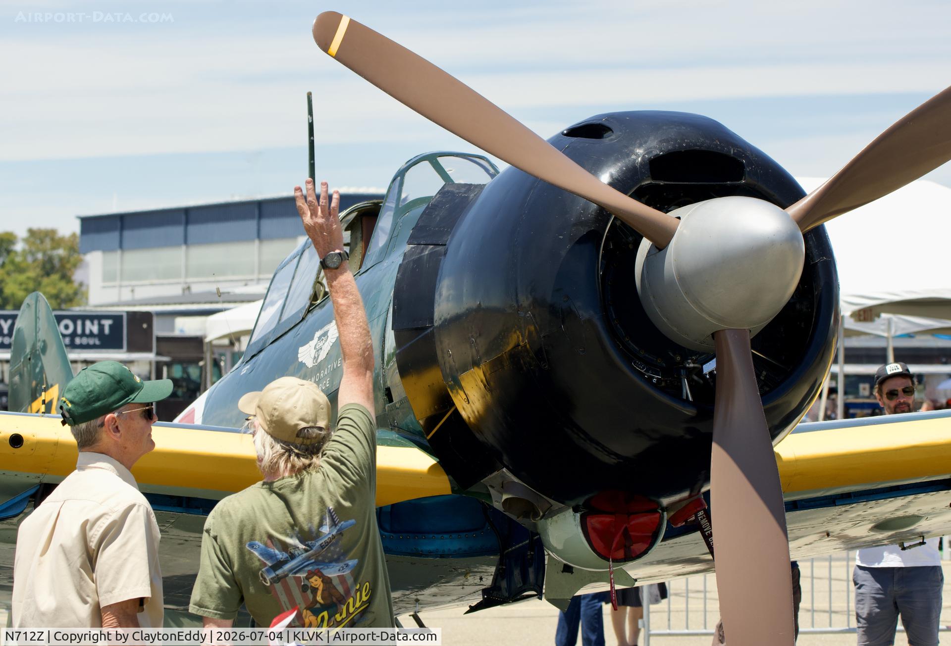 N712Z, 1942 Mitsubishi A6M3 Reisen (Zero), c/n 3869, 4th of July Livermore airport in California 2026