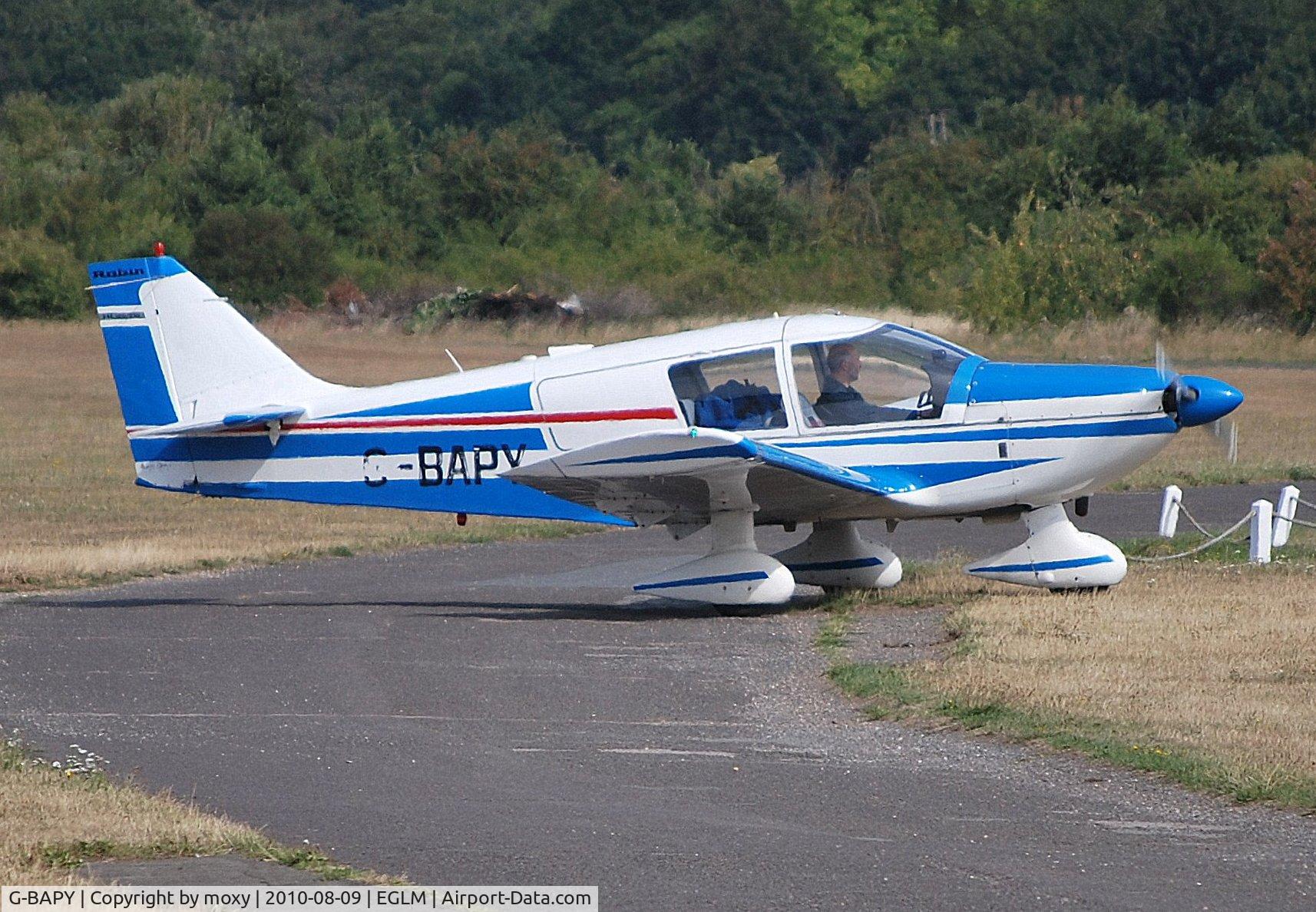 G-BAPY, 1972 Robin HR-100-210 Safari, c/n 153, Robin HR-100-210 Safari II at White Waltham.