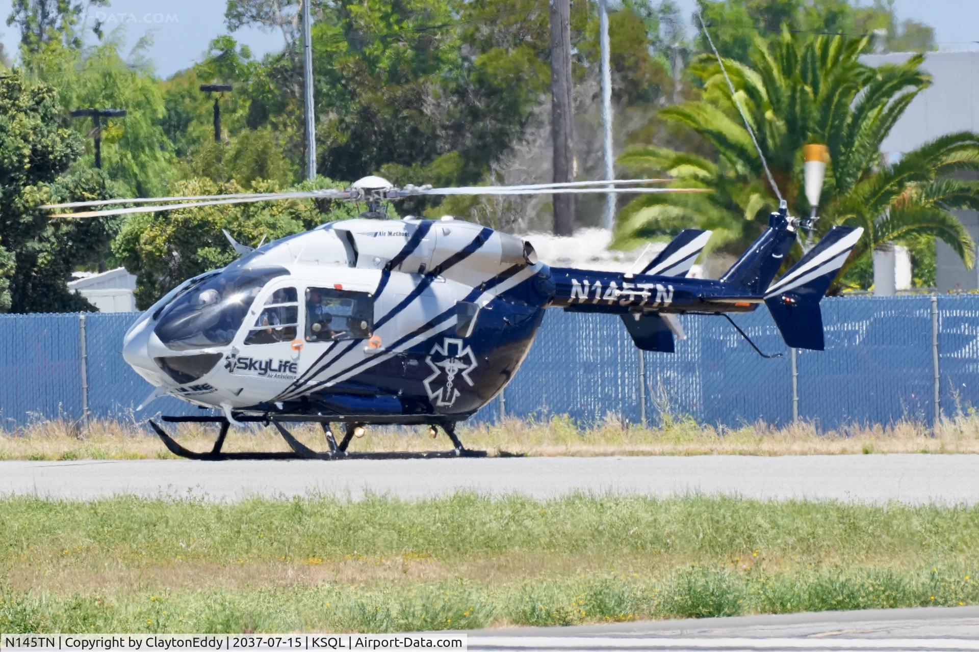 N145TN, 2006 Eurocopter-Kawasaki EC-145 (BK-117C-2), c/n 9092, San Carlos airport in California 2026