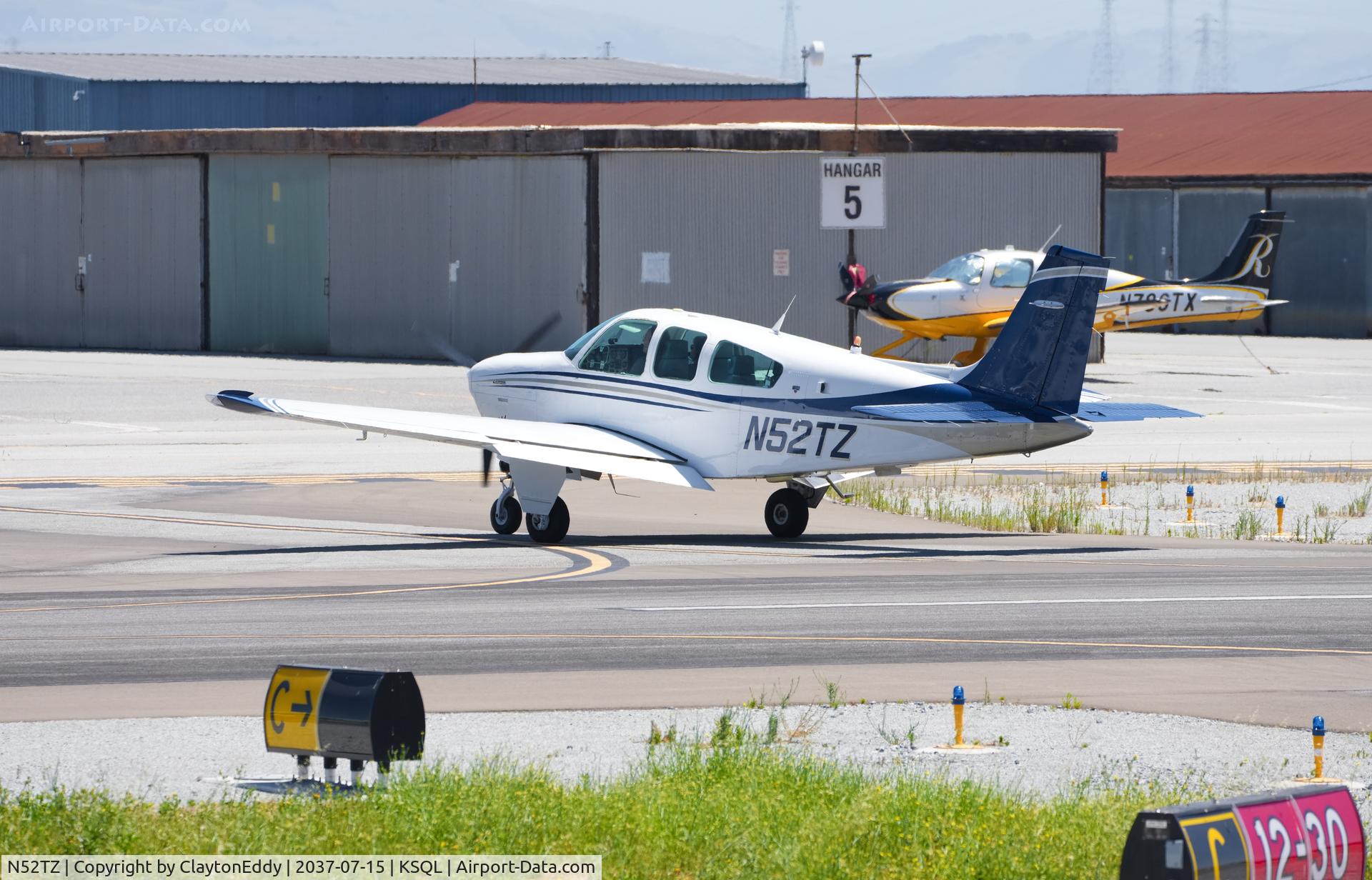 N52TZ, 1988 Beech F33A Bonanza, c/n CE1297, San Carlos airport in California 2026