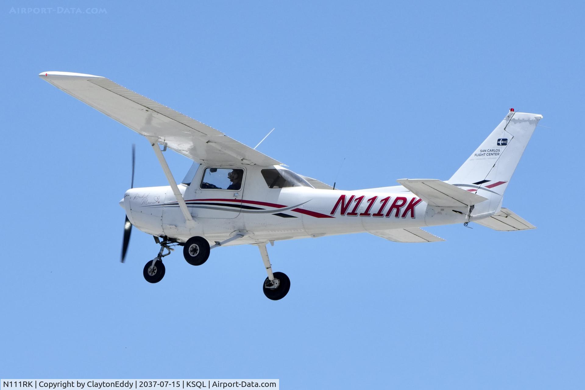 N111RK, 1977 Cessna 152, c/n 15280874, San Carlos airport in California 2026