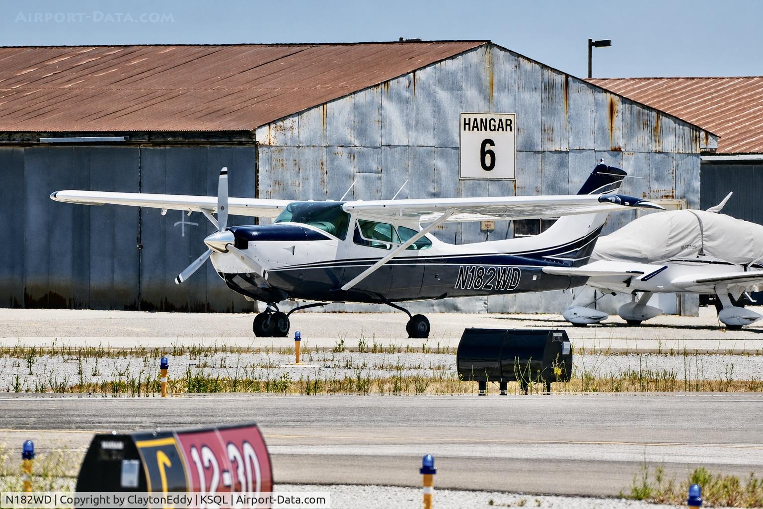 N182WD, 1979 Cessna TR182 Turbo Skylane RG, c/n R18200848, San Carlos airport in California 2026