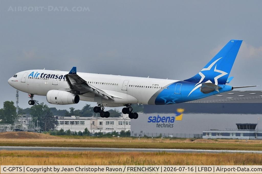 C-GPTS, 2002 Airbus A330-243, c/n 480, Montreal (YUL)	Bordeaux (BOD)	TS516