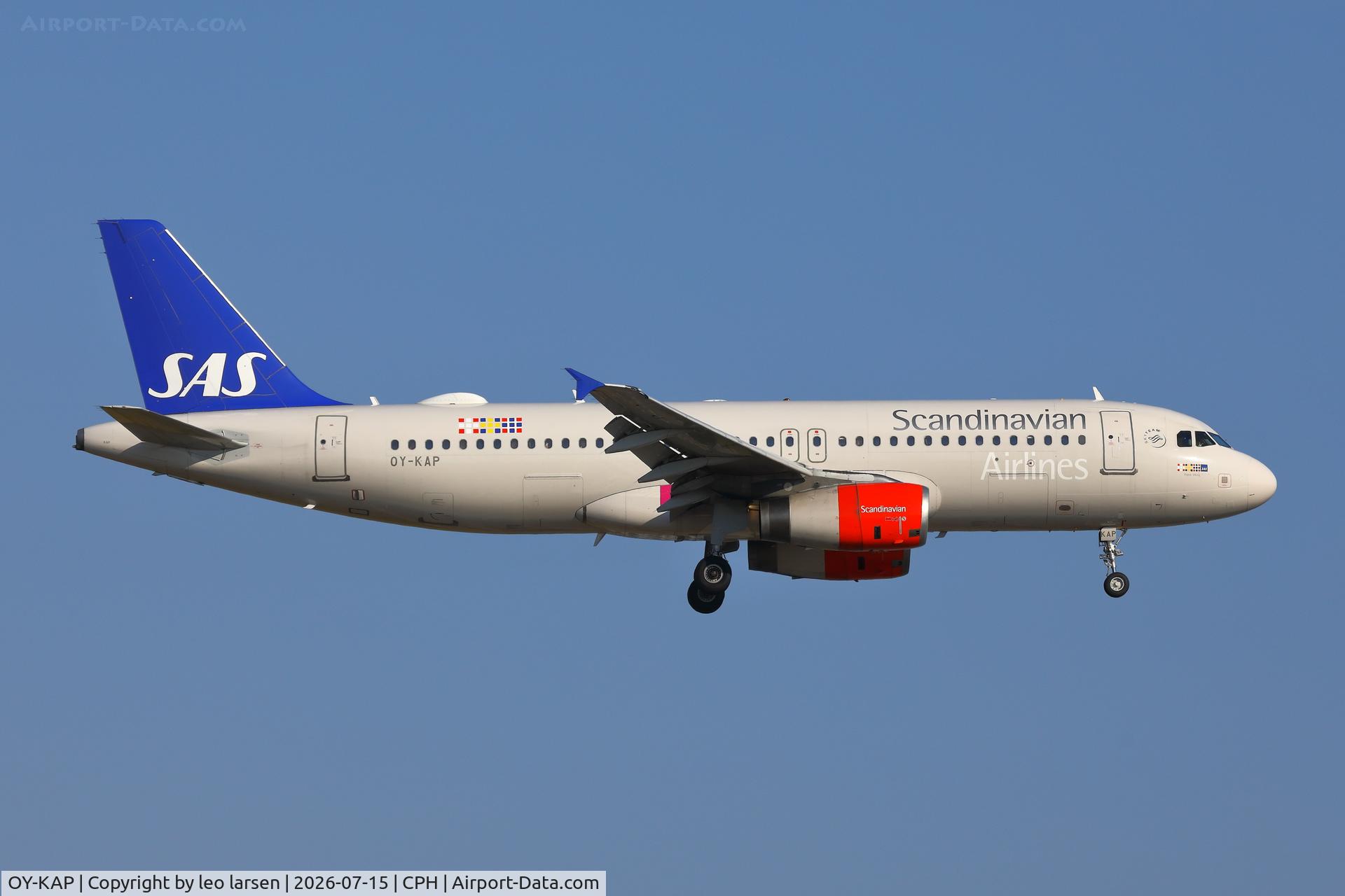 OY-KAP, 2007 Airbus A320-232, c/n 3086, Copenhagen 15.7.2026