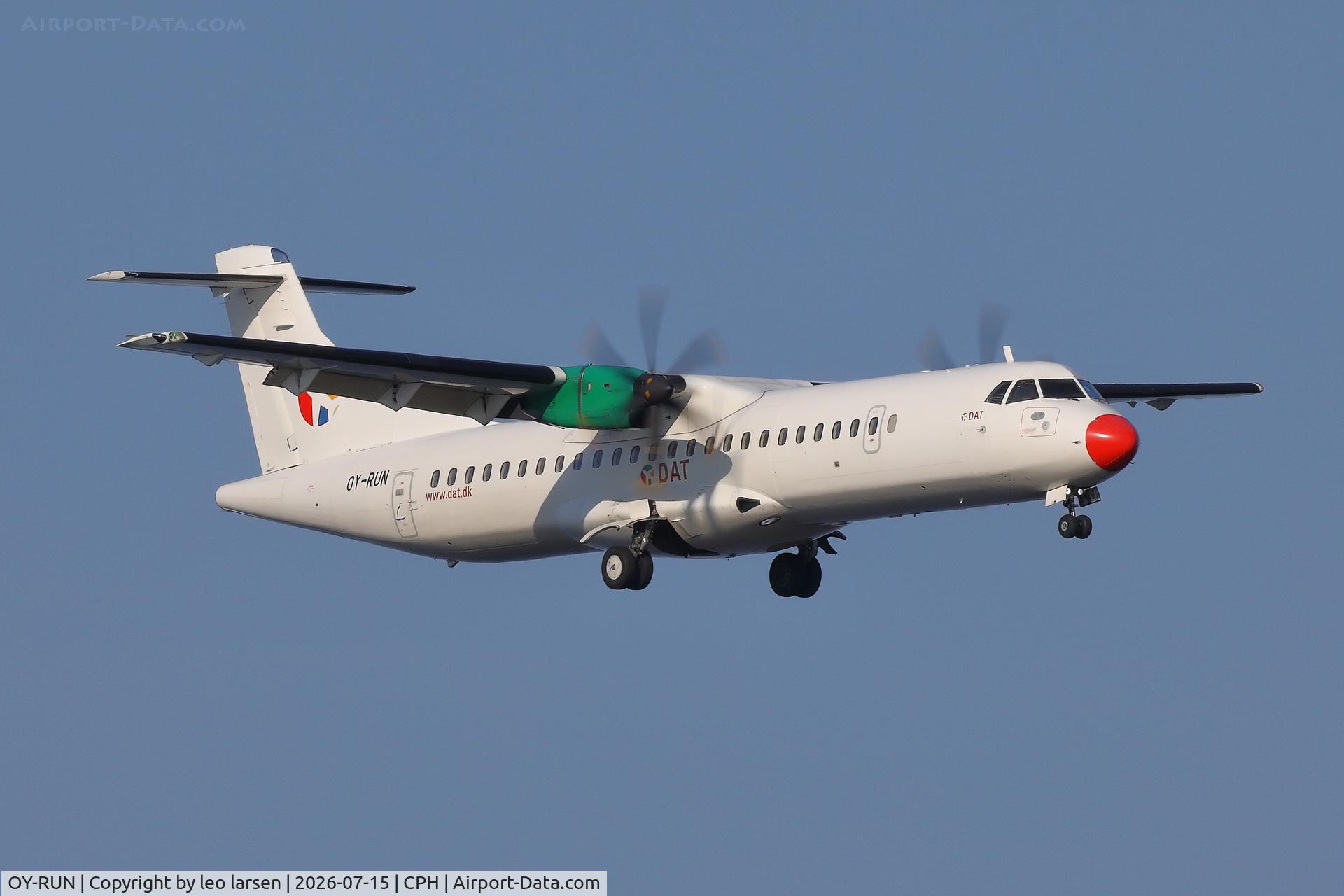 OY-RUN, 2018 ATR 72-600 (72-212A), c/n 1519, Copenhagen 15.7.2026