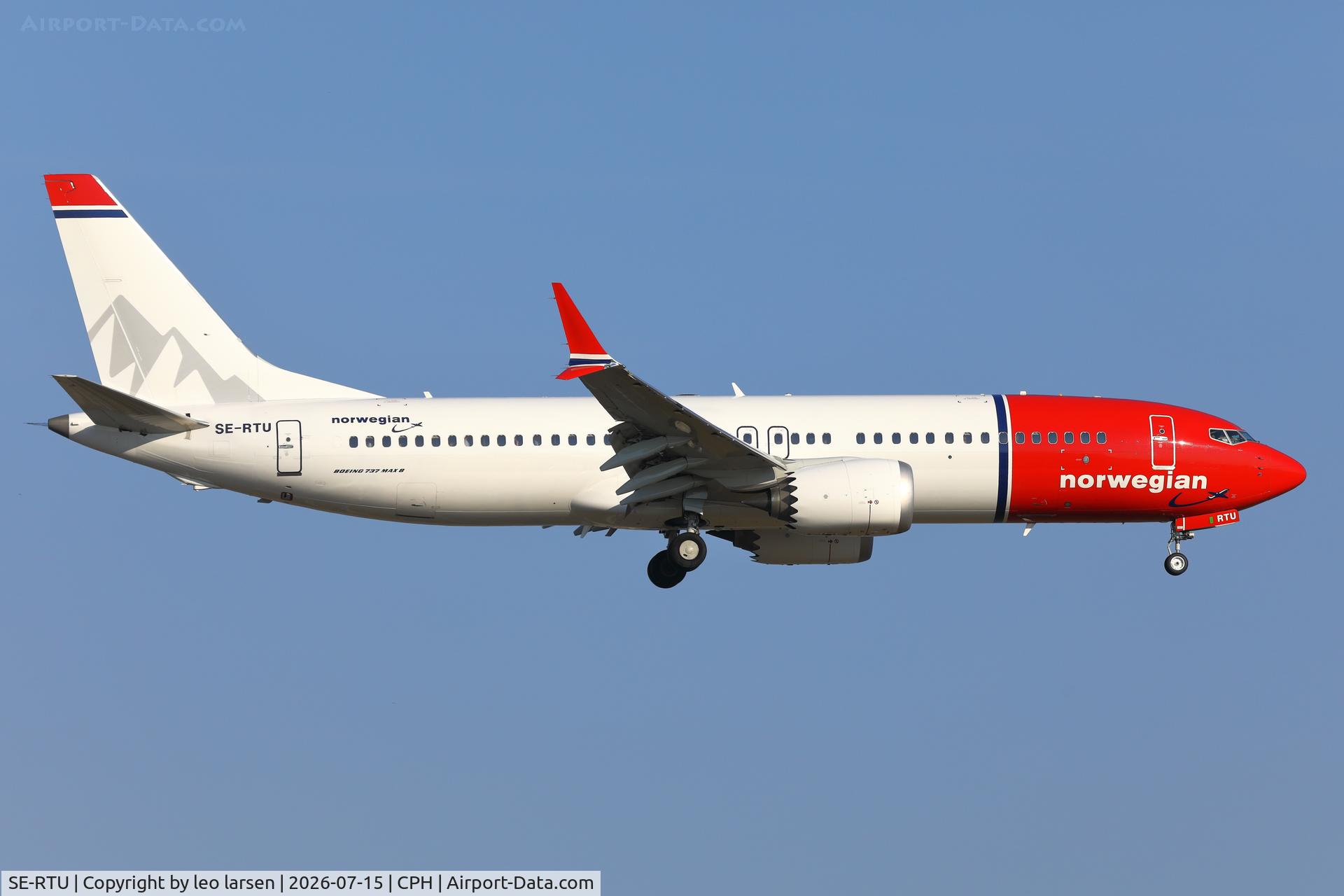 SE-RTU, 2025 Boeing B-737-8 Max, c/n 43604 l/n 9193, Copenhagen 15.7.2026