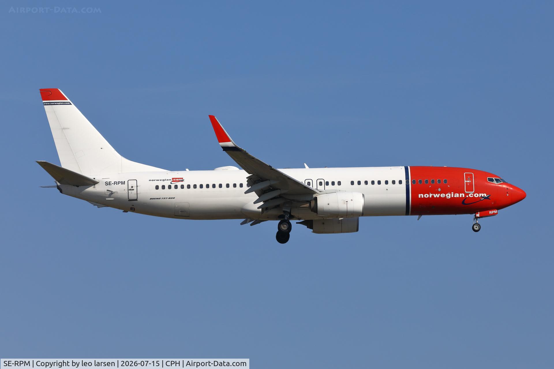 SE-RPM, 2016 Boeing 737-8JP, c/n 42273, Copenhagen 15.7.2026