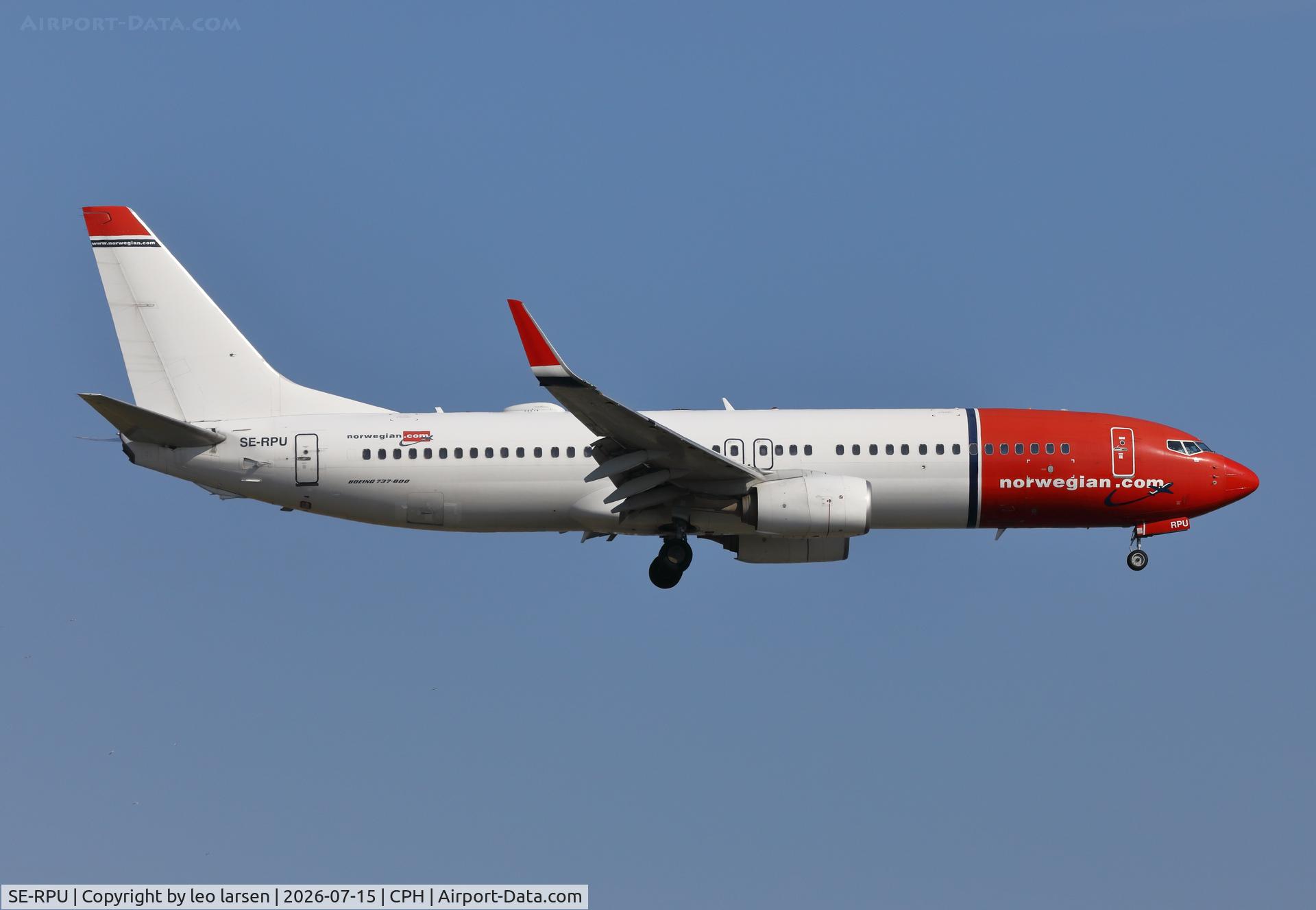 SE-RPU, 2015 Boeing 737-8JP, c/n 42078, Copenhagen 15.7.2026