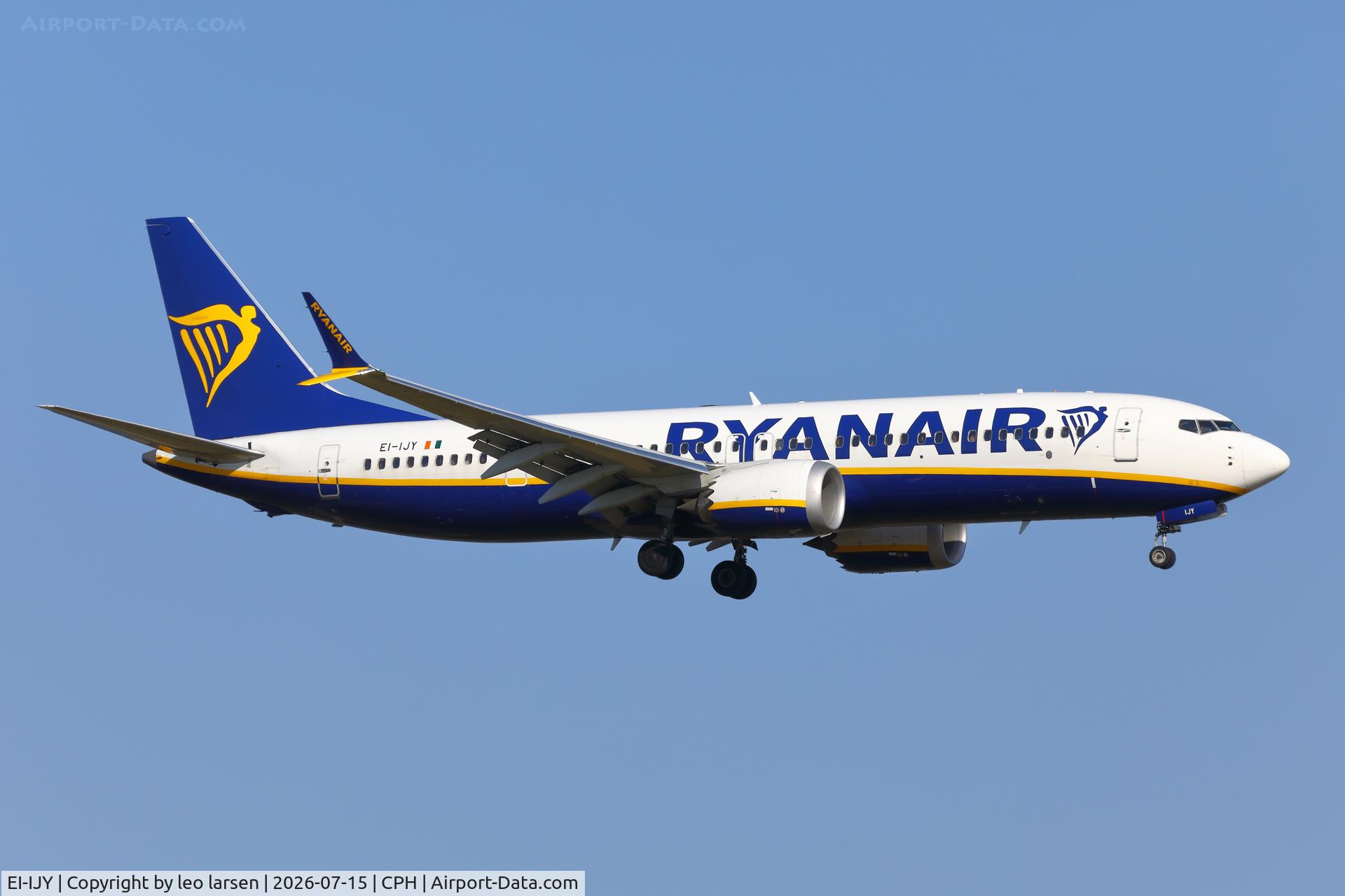 EI-IJY, 2024 Boieng B-737-8 Max-200, c/n 67108 l/n 8972, Copenhagen 15.7.2026