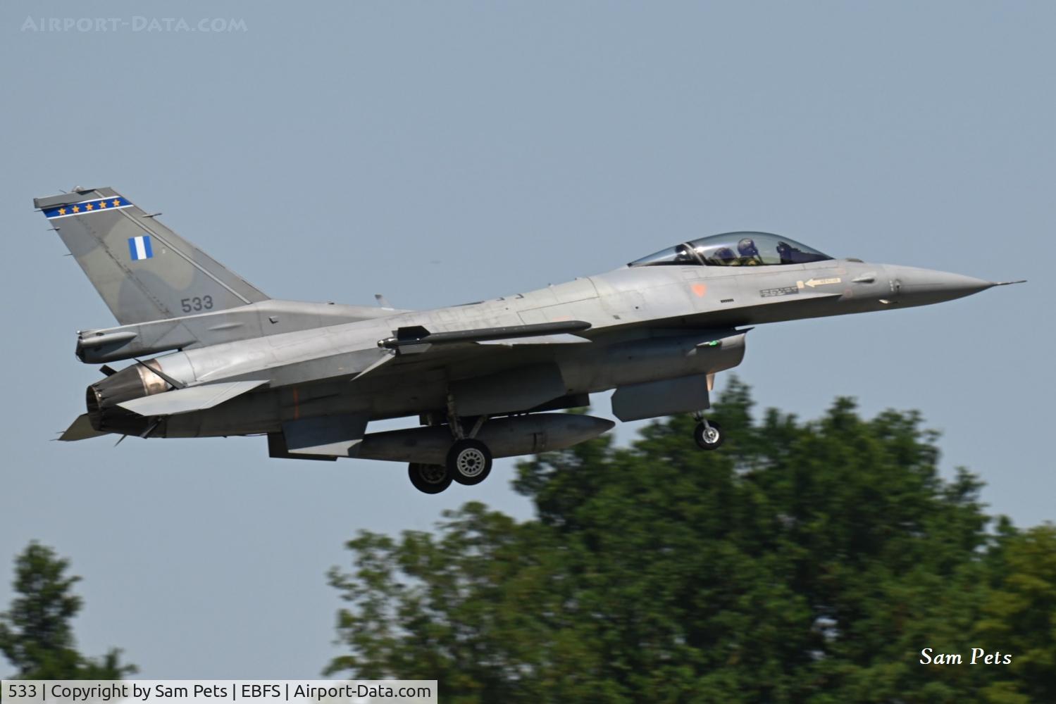 533, Lockheed Martin F-16C Fighting Falcon, c/n XK-34, Landing at Florennes on 2026-06-25.