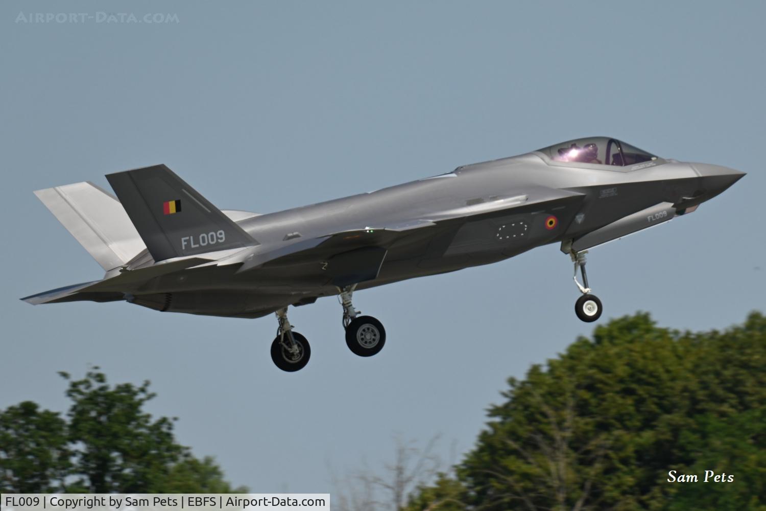 FL009, 2025 Lockheed Martin F-35A Lightning II, c/n AY-09, Landing at Florennes on 2026-06-25.