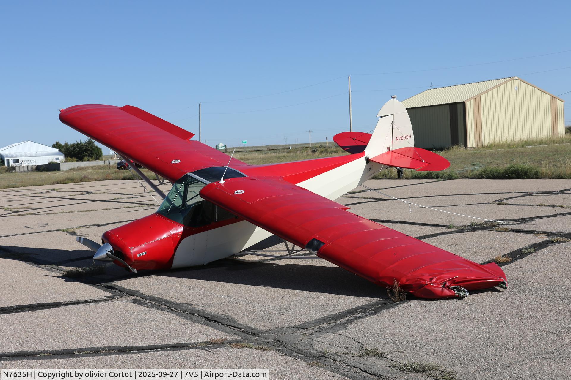 N7635H, 1946 Piper PA-12 Super Cruiser, c/n 12-510, 2025