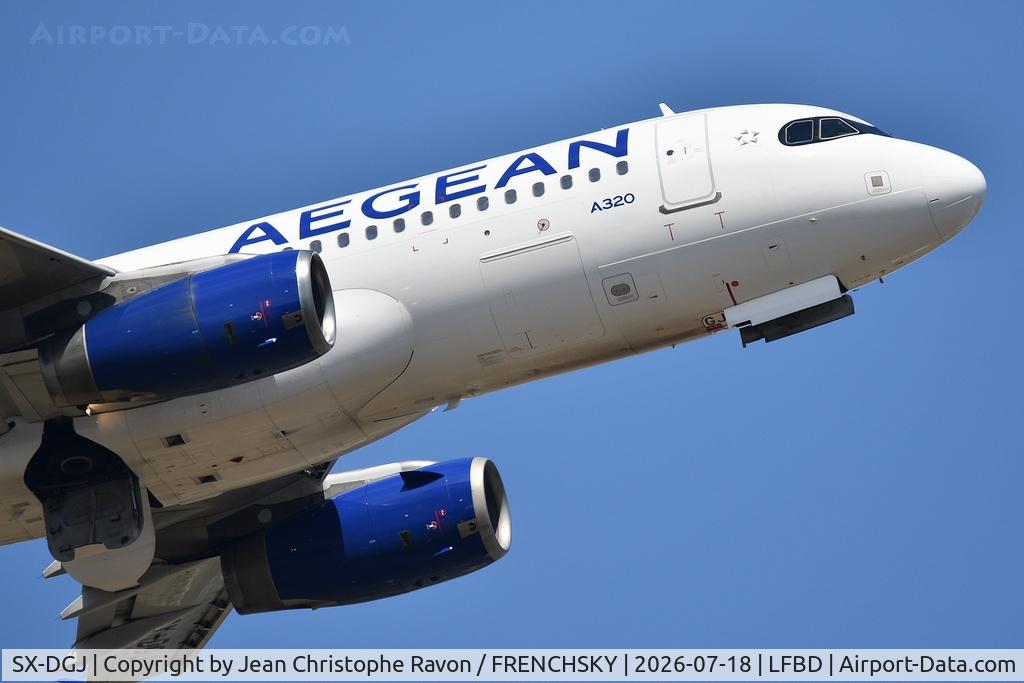 SX-DGJ, 2007 Airbus A320-232, c/n 3316, 	Bordeaux (BOD)	Athens (ATH)	A3697