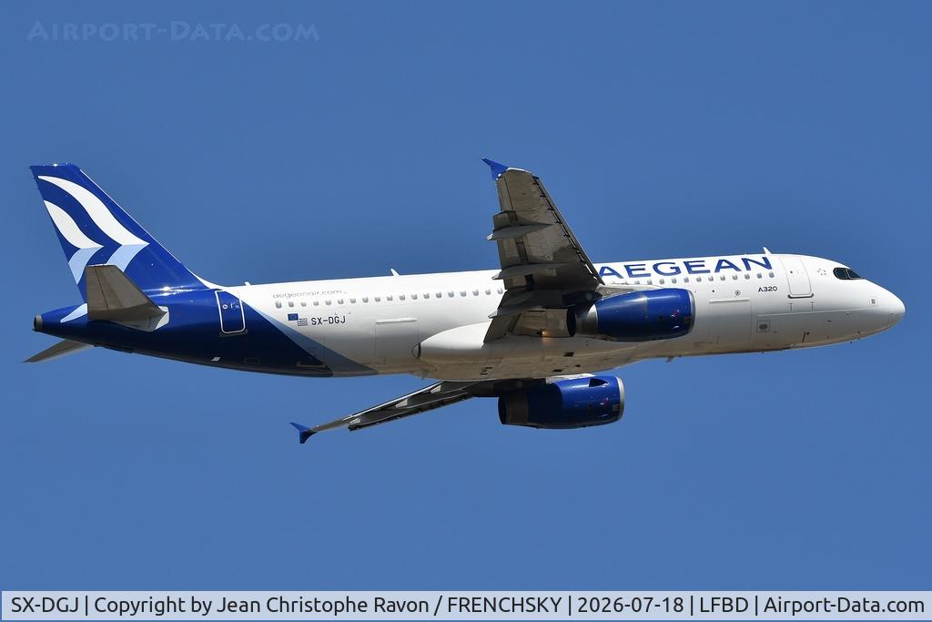 SX-DGJ, 2007 Airbus A320-232, c/n 3316, 	Bordeaux (BOD)	Athens (ATH)	A3697