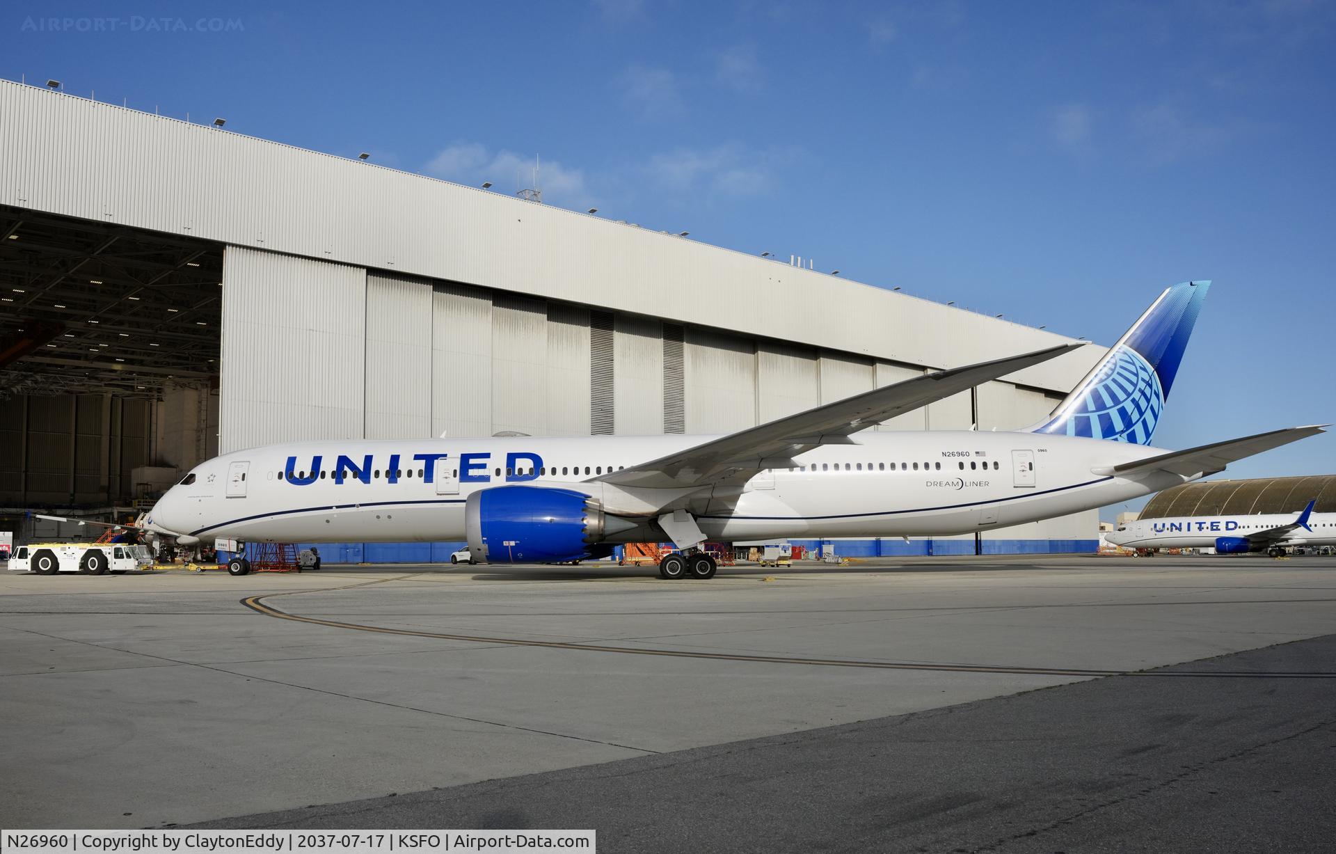 N26960, 2015 Boeing 787-9 Dreamliner Dreamliner, c/n 36408 l/n 355, SFO 2026