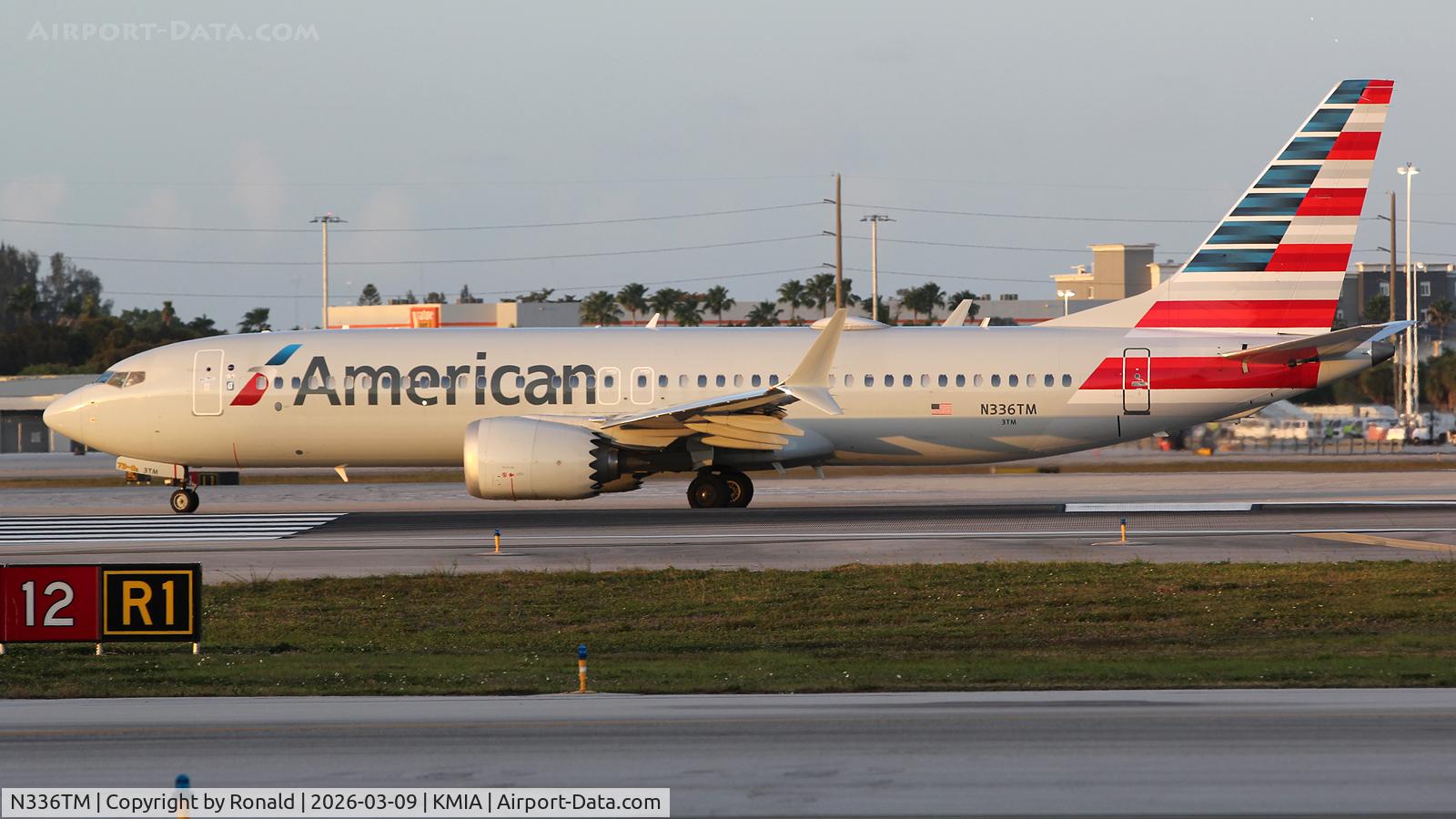 N336TM, 2023 Boeing 737-8 MAX, c/n 68107 l/n 8770, at mia