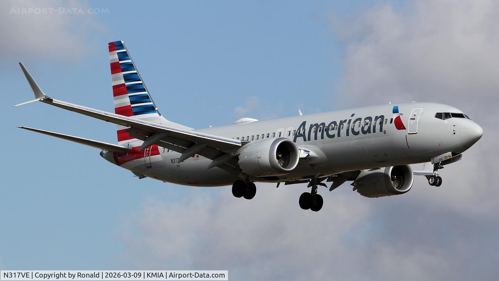 N317VE, 2026 Boeing 737-8MAX, c/n 69520 / 9421, at mia